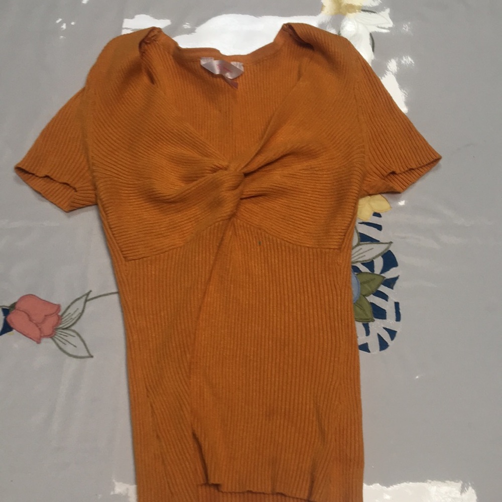 Yellow crop top